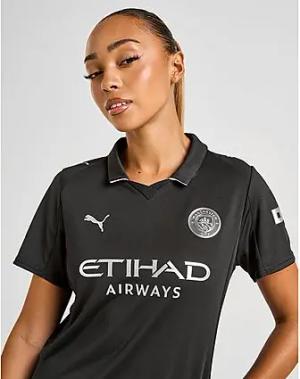 PUMA Manchester City FC 2025/26 Away Shirt Women's - Damen, Black