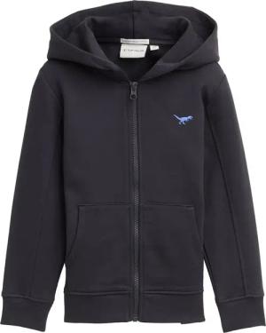 TOM TAILOR Jungen Hoodie Sweatjacke mit Stickerei, grau, Uni, Gr. 116/122
