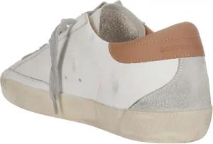 Golden Goose Low-Top Sneaker - White Sneakers With Grey Suede Star - Gr. 40 (EU) - in Weiß - für Damen
