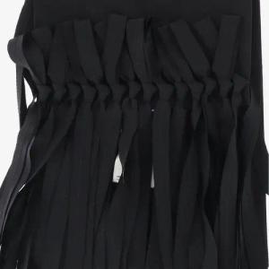 CARVEN Tücher & Schals - Silk Scarf With Unique Ribbon Fringe Border - Gr. unisize - in Schwarz - für Damen