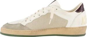 Golden Goose Low-Top Sneaker - Ballstar Net And Leather Sneaker - Gr. 44 (EU) - in Beige - für Damen