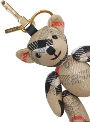 Burberry Schlüssel- & Taschenanhänger - "Thomas" Teddy Bear Key Ring Charm Beige - für Damen
