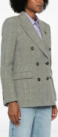 Golden Goose - Diva Double-Breasted Blazer - Größe 40 - grau