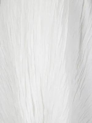 STEFANO MORTARI - Pleat Effect High-Waisted Skirt - Größe 42 - weiß