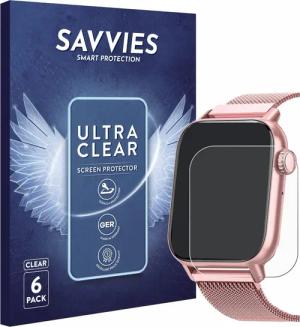 Savvies Displayschutzfolie Schutzfolie für Sanorum Smartwatch