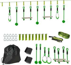 AIYAPLAY Slackline mit 2 Turnringe 2