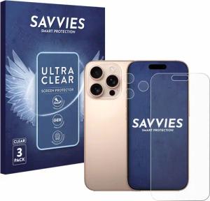 Savvies Displayschutzfolie Schutzfolie für Apple iPhone