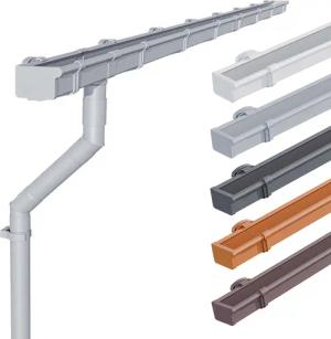 INEFA Dachrinne NW 83 Dachrinnen-Set PVC