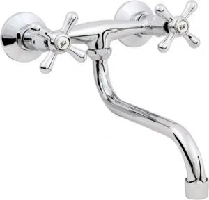 Hydroland Spültischarmatur Retro Zweigriffmischer Spültisch- /
