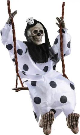 Horror-Shop Dekoobjekt Halloween Skelett Zirkus Clown
