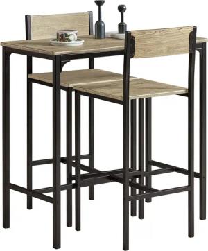 SoBuy Bartisch OGT03, Bartisch Set 3-teilig