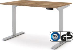ASSMANN Büromöbel Schreibtisch Y-LINE (120x80cm Silber