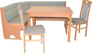 moebel-direkt-online Eckbankgruppe 4tlg. Eckbankgruppe, Schenkelmaß 125x125