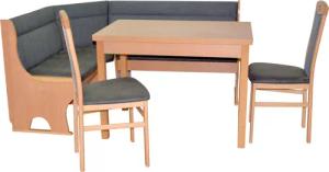moebel-direkt-online Eckbankgruppe 4tlg. Eckbankgruppe, Schenkelmaß 125x125