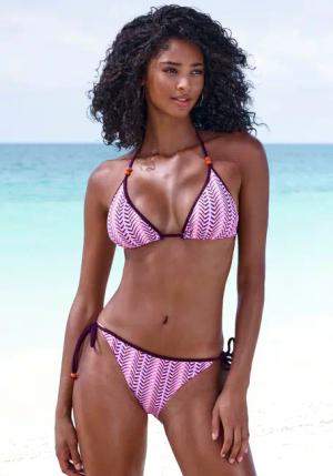 Vivance Triangel-Bikini mit Zierperlen