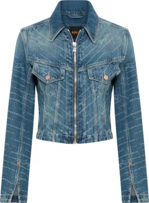 BOSS ORANGE Jeansjacke DENIM ZIP TRACK