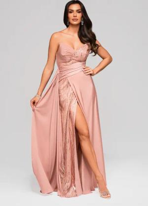 OMBRE Abendkleid Elegantes Abendkleid mit Pailletten