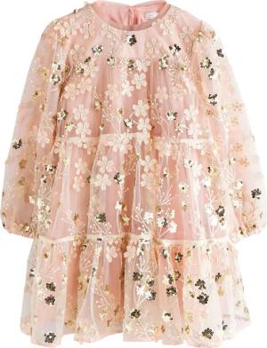 Next Partykleid Langärmeliges Kleid mit Mesh