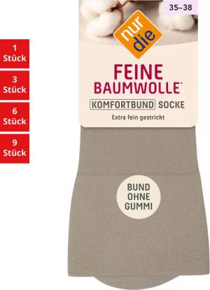 Nur Die Freizeitsocken Feine Baumwolle Komfort
