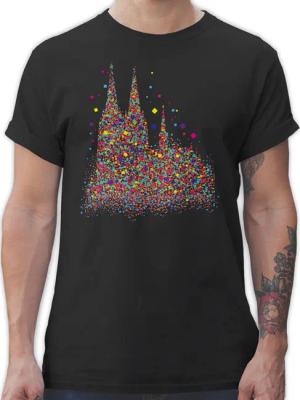 Shirtracer T-Shirt Kölner Dom Konfetti I