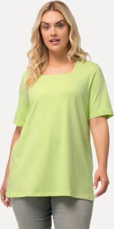 Ulla Popken T-Shirt T-Shirt A-Linie Carré-Ausschnitt