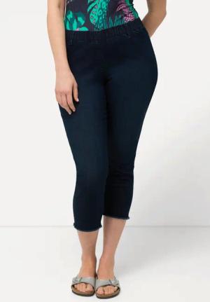 Ulla Popken Röhrenjeans 7/8-Jeggings Sienna Elastikbund