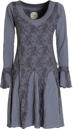Vishes Jerseykleid Damen Langarm Longshirt-Kleid Sweatkleid