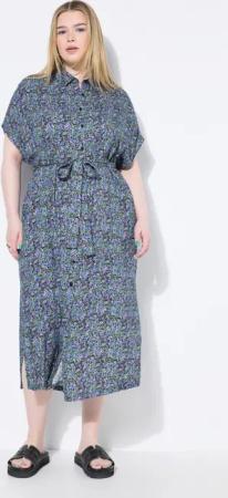 Studio Untold Hemdblusenkleid Maxikleid Hemdblusenkleid Flower-Print