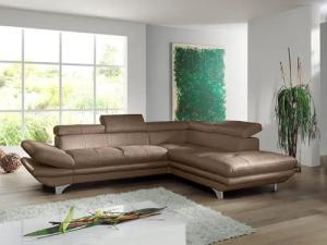 COTTA Ecksofa "Enterprise L-Form", mit Arm- & Kopfteilverstellung, wahlweise mit Bettfunktion
