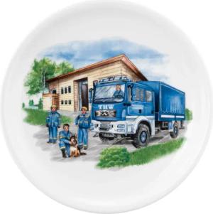 Seltmann Weiden Speiseteller "Compact - Blaulicht", (1 St.), rund 25,5 cm