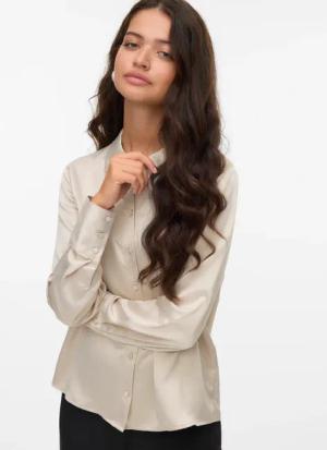 Vero Moda Langarmbluse "VMMERLE LS SHIRT WVN GA NOOS"