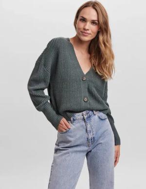 Vero Moda Strickjacke "VMLEA LS V-NECK CUFF CARDIGAN NOOS"
