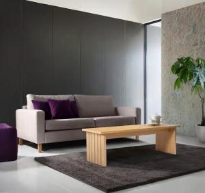 Woodman Couchtisch "Stripe", Holzfurnier aus Eiche