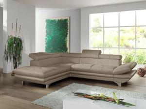 COTTA Ecksofa "Enterprise L-Form", mit Arm- & Kopfteilverstellung, wahlweise mit Bettfunktion
