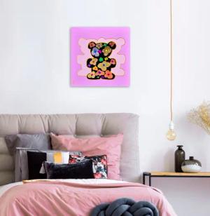 queence Leinwandbild "Bears VII", Bär-Bären-Kunst, (1 St.), Premium-Leinwandstoff, Handarbeit aus Deutschland
