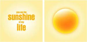 queence Leinwandbild "Sunshine", Sonnenaufgang-Kunst-Modern-Spa-Spa Bilder-Sprüche-Sprüche & Texte-Schriftzug-Schriftzüge, (Set), Premium-Leinwandstoff, Handarbeit aus Deutschland, Spruch, 2er Set