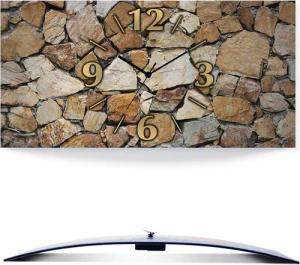 Artland Wanduhr "Braune Steinwand", analog, 60 cm