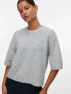 Vero Moda Rundhalspullover "VMBOOM 2/4 O-NK OVERSIZE PULLOVE GA NOOS"