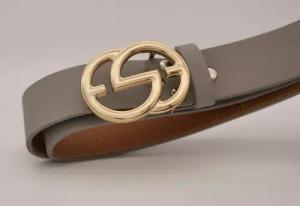 AnnaMatoni Ledergürtel, mit goldener Schließe