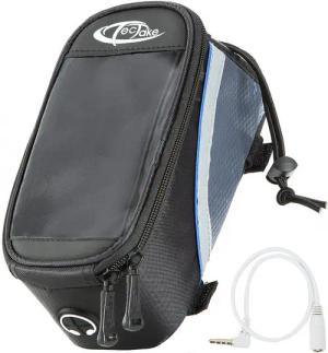 tectake Fahrradtasche Satteltasche mit Rahmen-Befestigung für