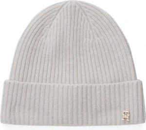 Tommy Hilfiger Beanie "TH CASHMERE", aus Rippstrick, Umschlag