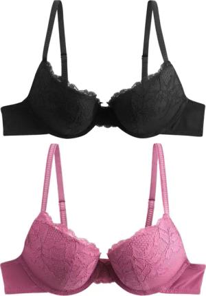 Next Set: Dekolleté-BH 2er-Pack Push-up-Spitzen-BHS mit