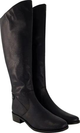 Ulla Popken Lederstiefel XL-Schaft Schlangenprägung Weite
