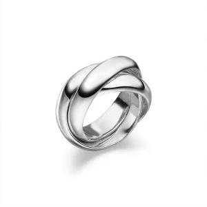 SKIELKA DESIGNSCHMUCK Silberring (Spielring, 3er Ring),