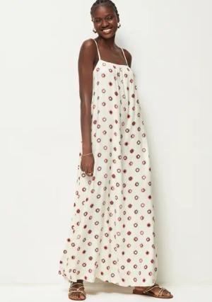 Next Maxikleid Maxikleid mit Rückenschleife, Kurzgröße