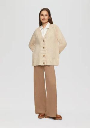 s.Oliver Stoffhose Strickhose aus Kaschmirmix mit