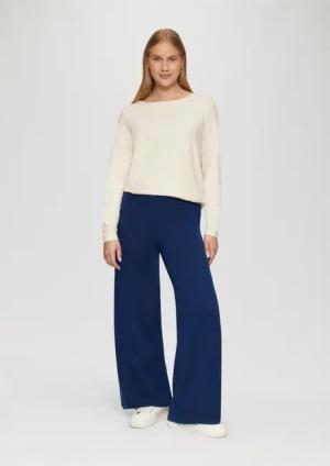 s.Oliver Stoffhose Strickhose aus Kaschmirmix mit