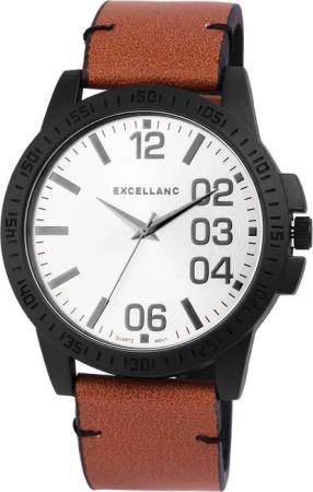 Excellanc Quarzuhr 295072500186 Excellanc Herrenuhr Lederimitat,