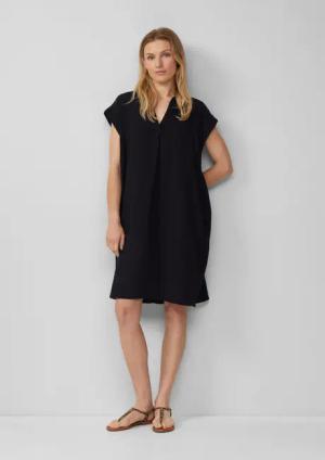 s.Oliver Maxikleid Lässiges Kleid aus Musselin