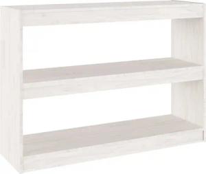 furnicato Bücherregal Raumteiler Weiß 100x30x71,5 cm